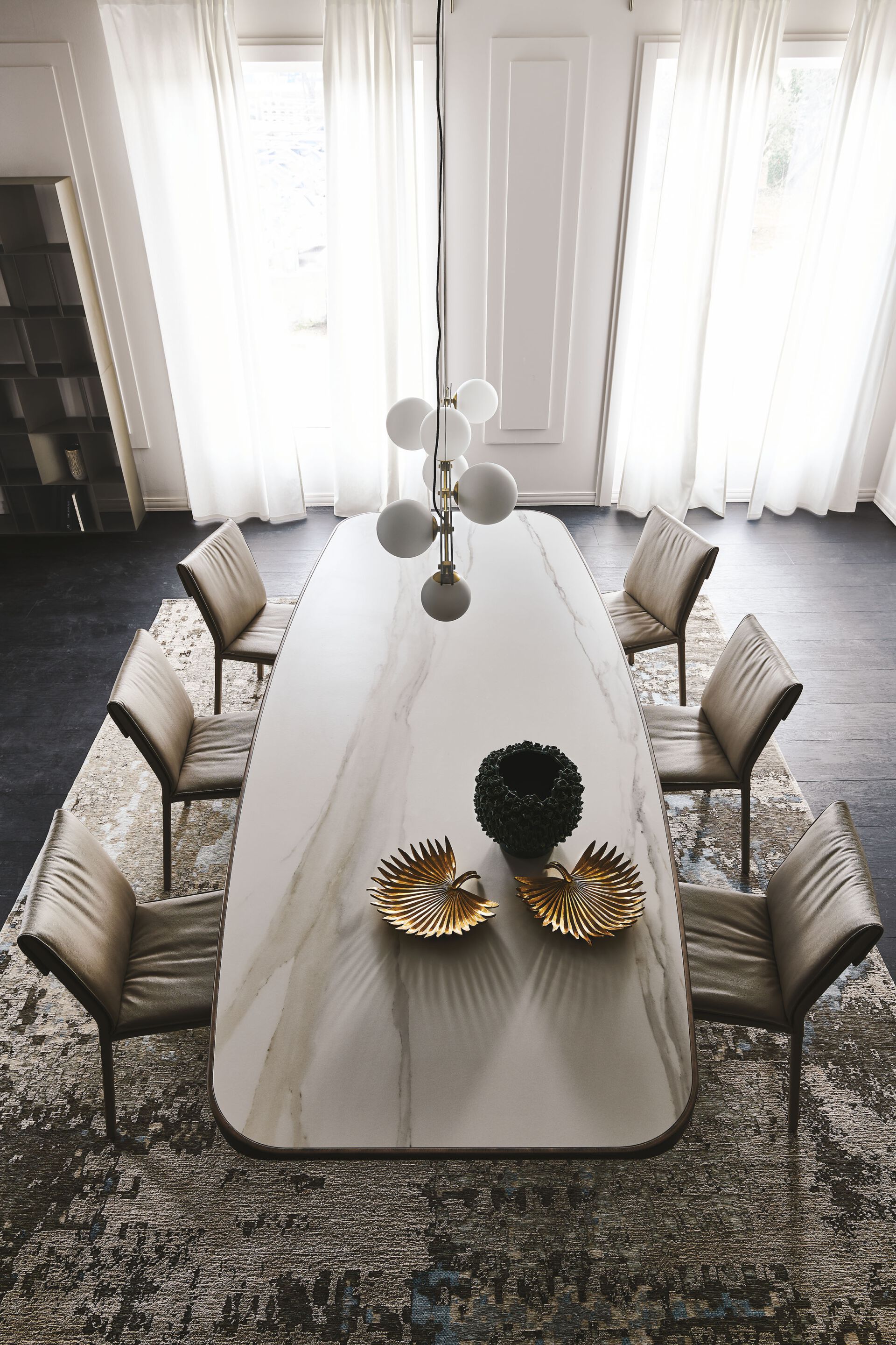 Керамический и стальной бочковый стол Cattelan italia Stratos ARCH-00114354 - Вид №6