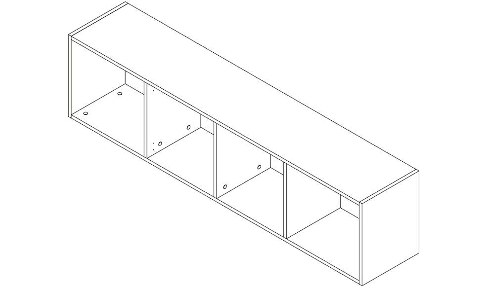 Полка детская навесная малая "Продленка" МАНДАРИН ПРОДЛЕНКА 179567 Белый;черный Santreyd  - Вид №3