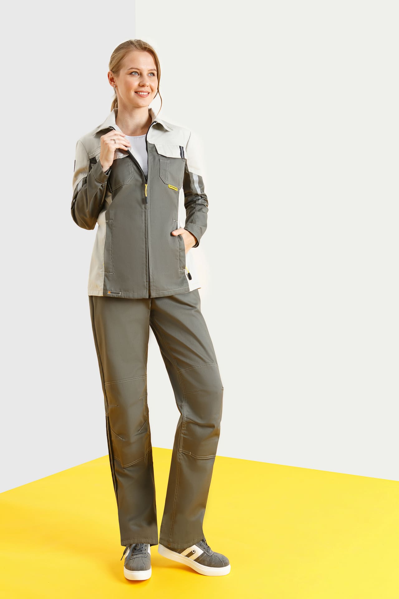 5027171 Костюм  женский серый хаки серый песок STATUS  Женская размер 60-62/158-164  - Вид №15