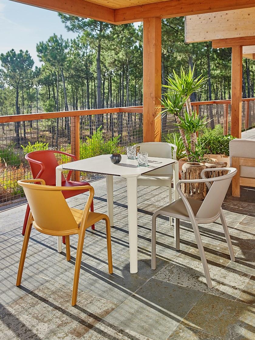 Ezpeleta Штабелируемый садовый стол из полипропилена и hpl  Mhk-onec  - Вид №2