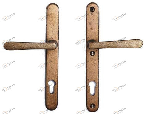 Dauby Бронзовая ручка на пластине с накладкой Pure® 13387