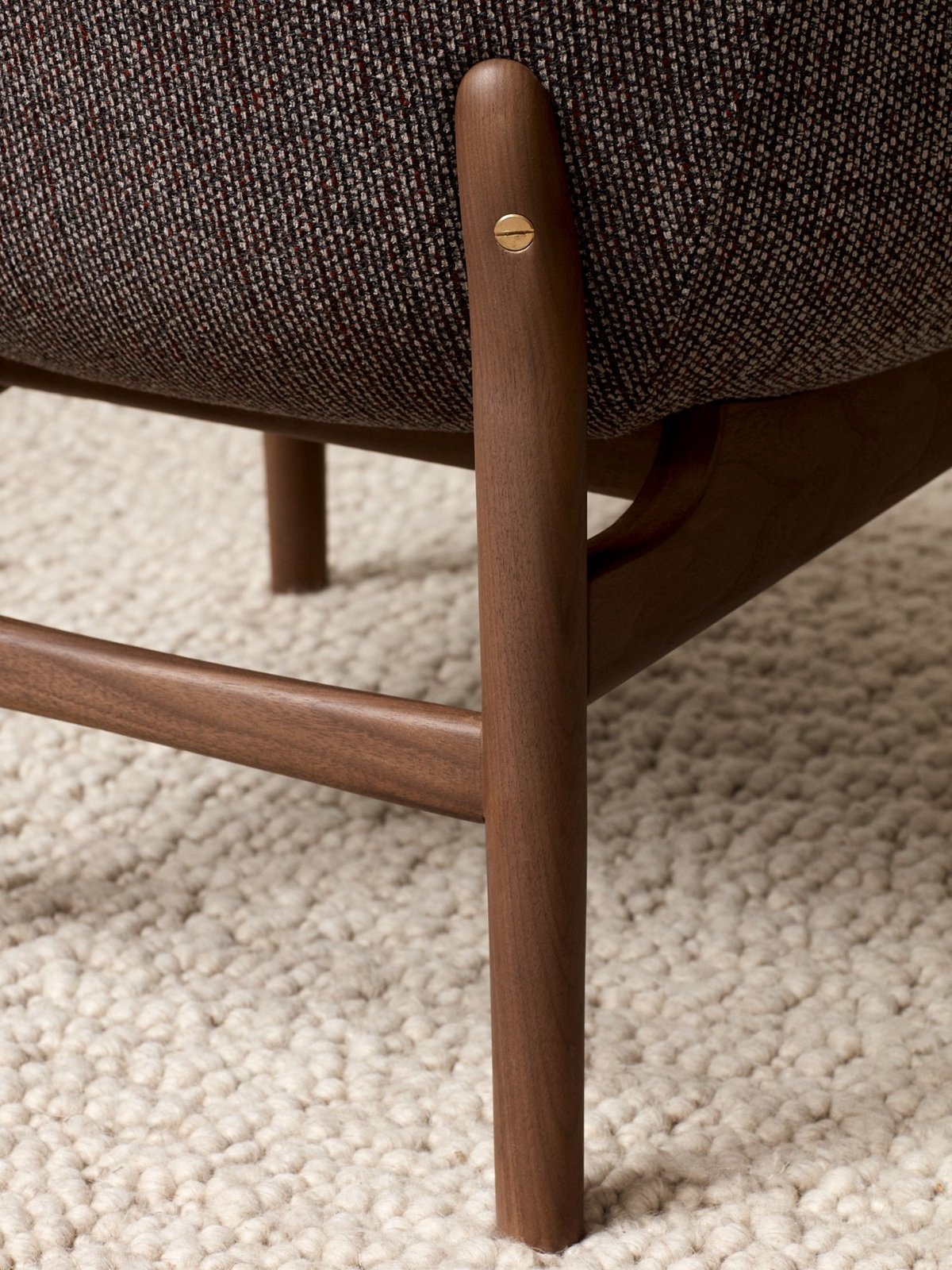 9255102-012B08ZZ MENU Кресло для отдыха Harbour Темный мореный дуб | Саванна - 262 / Нюанс - 40783  - Вид №7