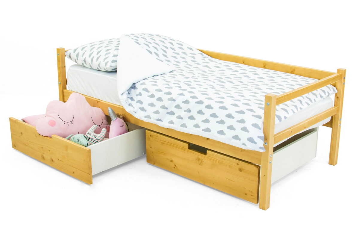 Детская кровать-тахта Svogen дерево БЕЛЬМАРКО  326815 Желтый Santreyd  - Вид №3