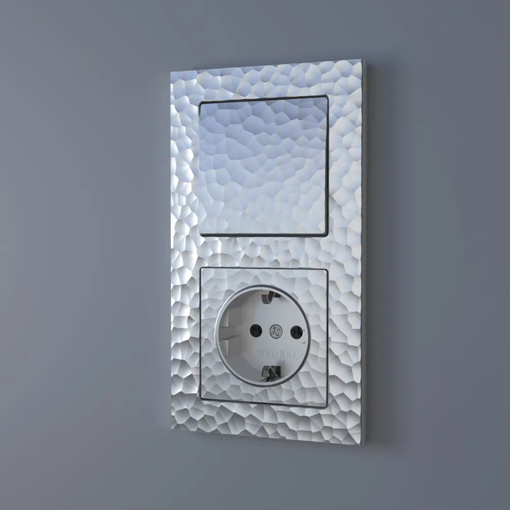 Рамка для розеток и выключателей Werkel Hammer W0022406 2 поста цвет серебряный STLM-2053955 - Вид №3