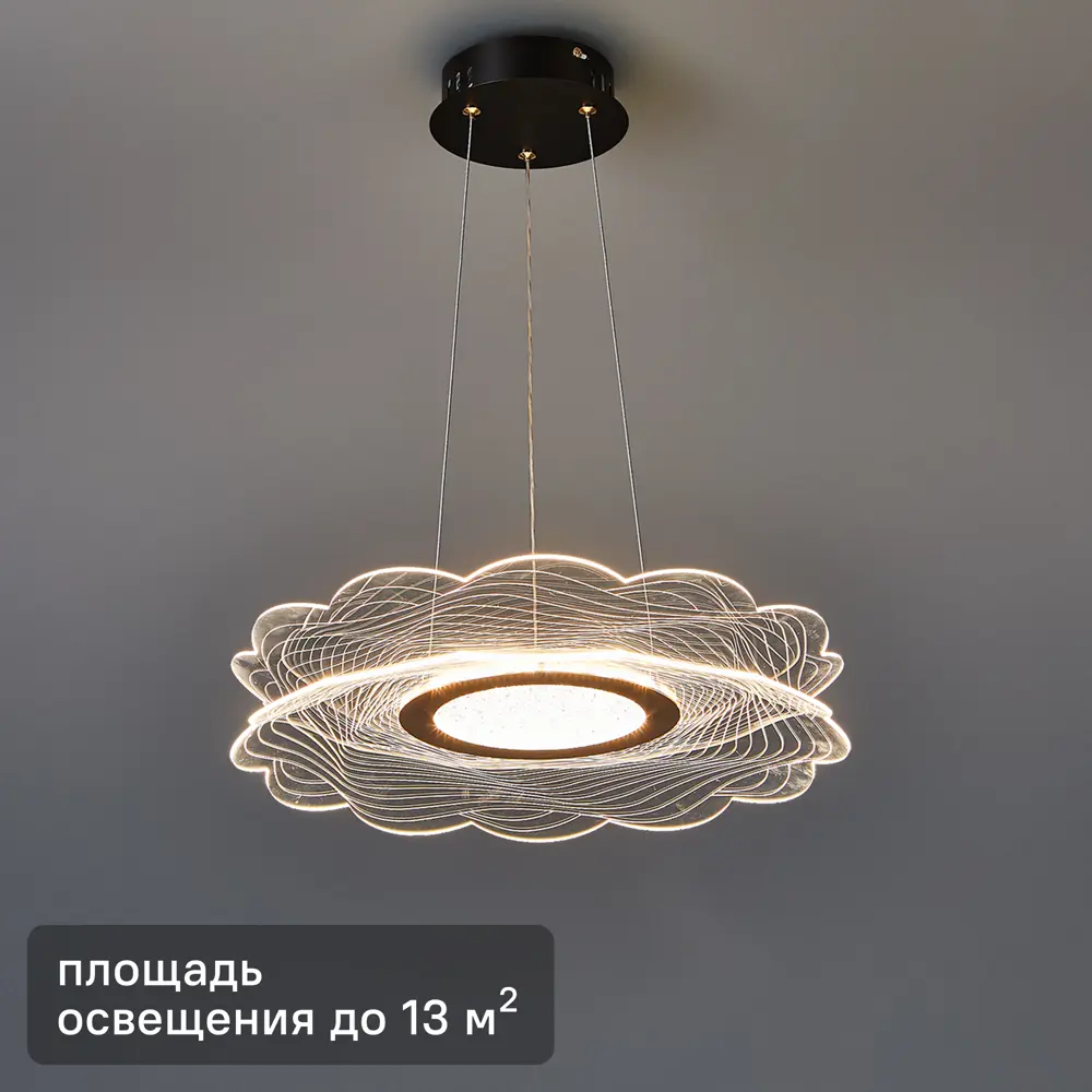 Потолочная люстра De City Конти 1 с акриловыми пластинами 89379447 STLM-1474026