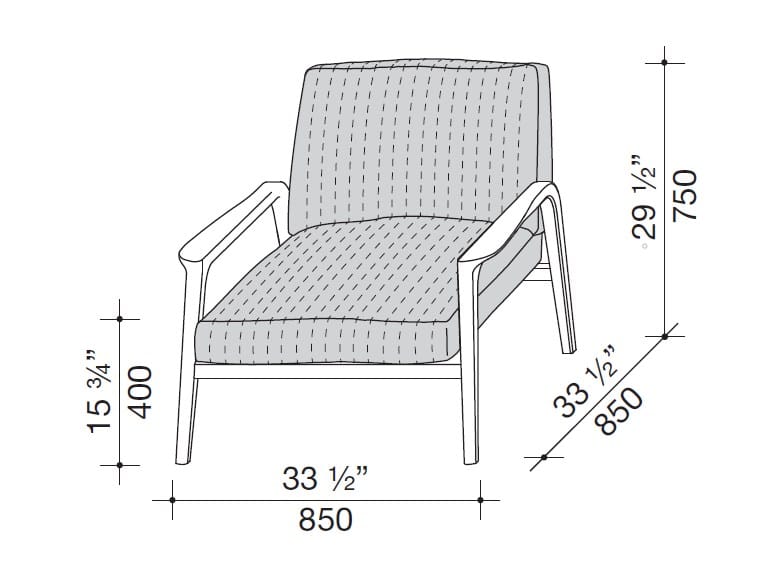 Кресло с подлокотниками Lema TARSIA ARCH-00097777 - Вид №6