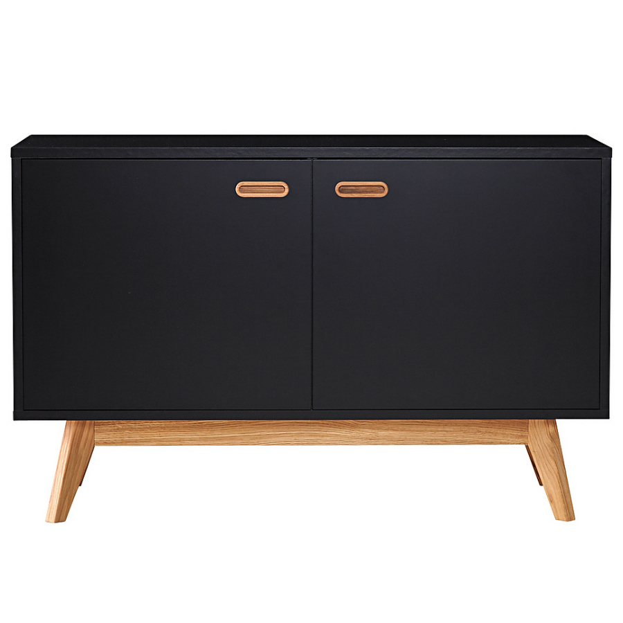 Сервант Tenzo Bess, 72х114х43 см, дуб, черный 2172024 - Вид №3