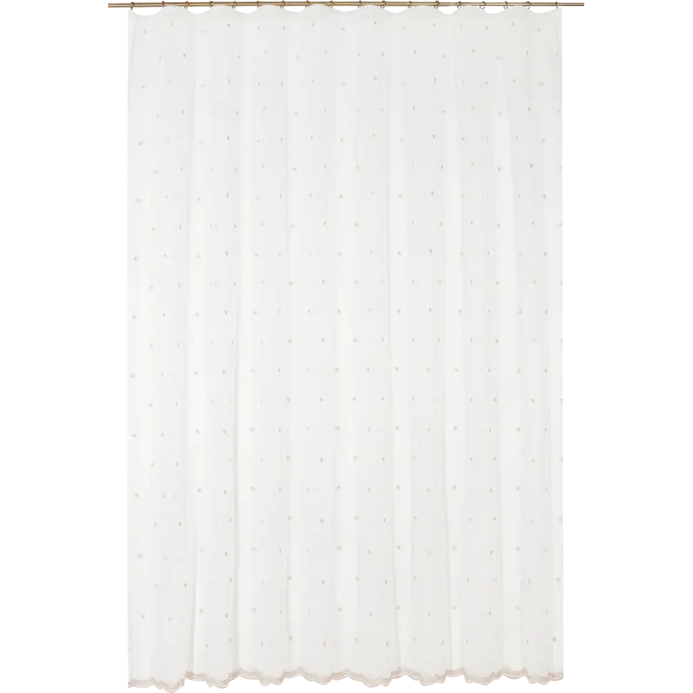 Тюль на ленте Лали 250x260 см цвет бело-розовый 88109972 STLM-2184933 MIAMOZA  - Вид №1