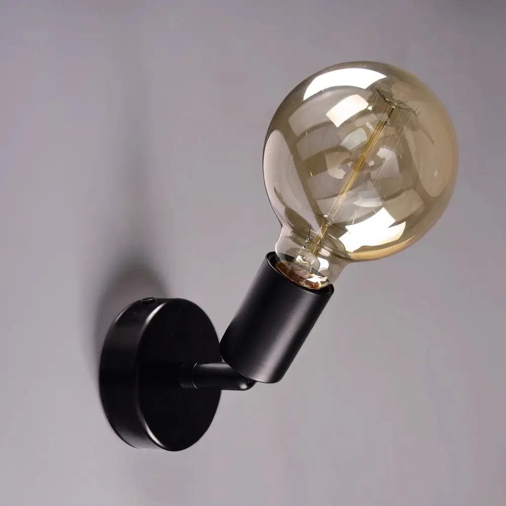 Светильник бра настенный Россвет Реал цвет черный STLM-2137288 - Вид №1