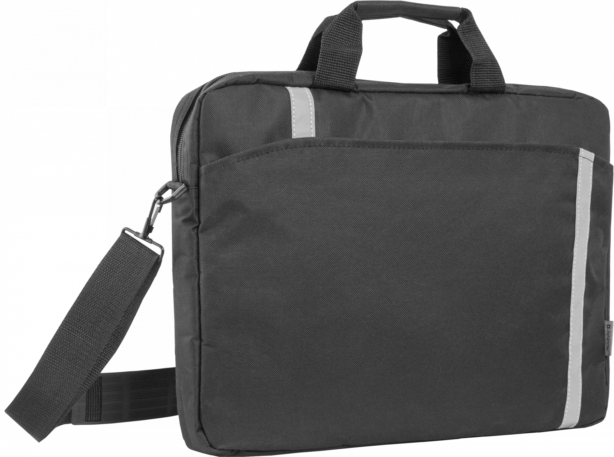 26097 сумка для ноутбука shiny 15''-16" черный, светоотражающая полоса Defender Santreyd 