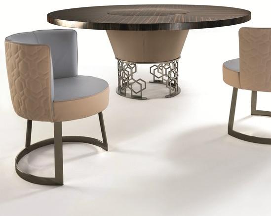 Longhi Круглый деревянный стол Loveluxe 2014 – royal collection T 140 - Вид №4