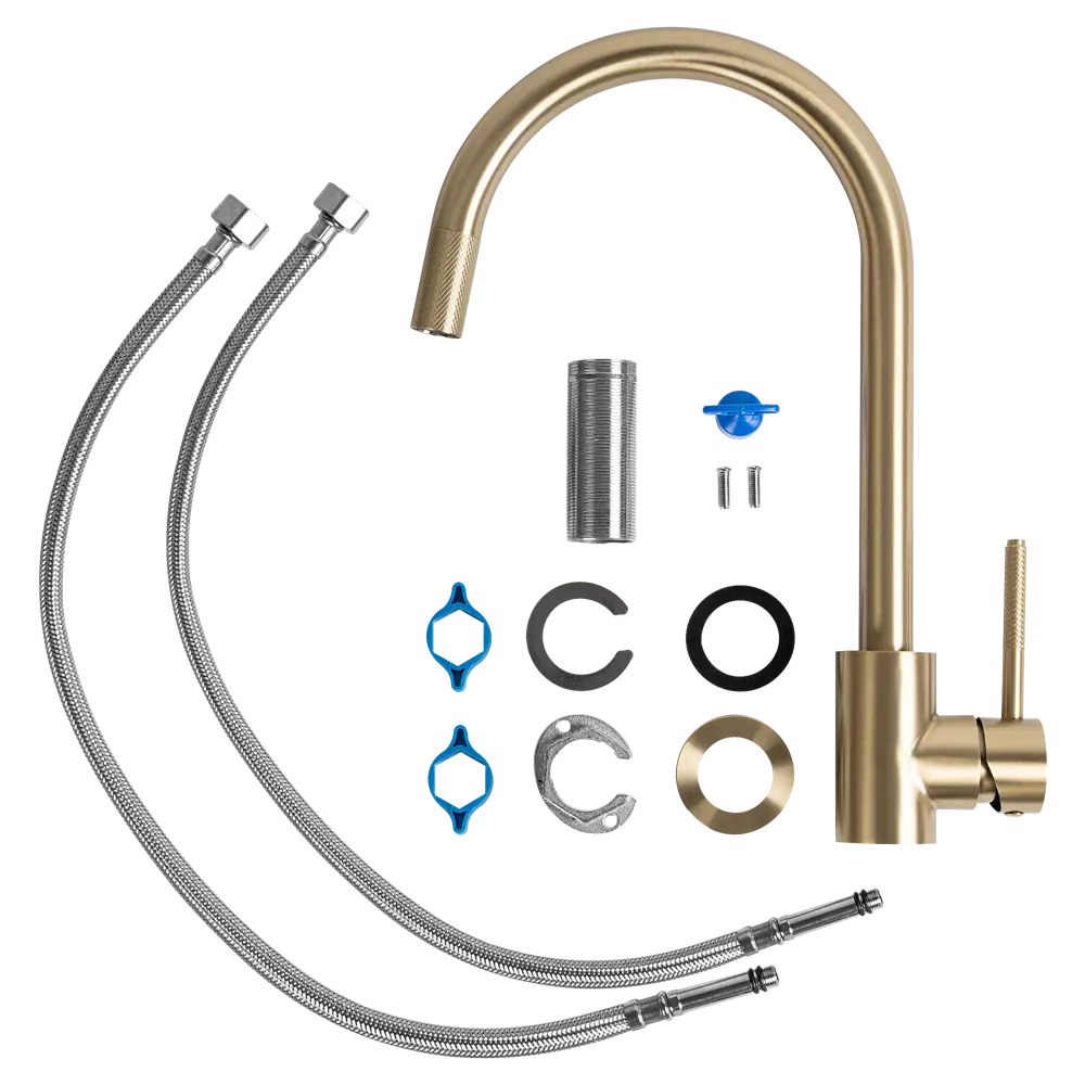 Смеситель для кухни Vidage общая высота 37.3 см цвет золотой STLM-2010461 - Вид №5