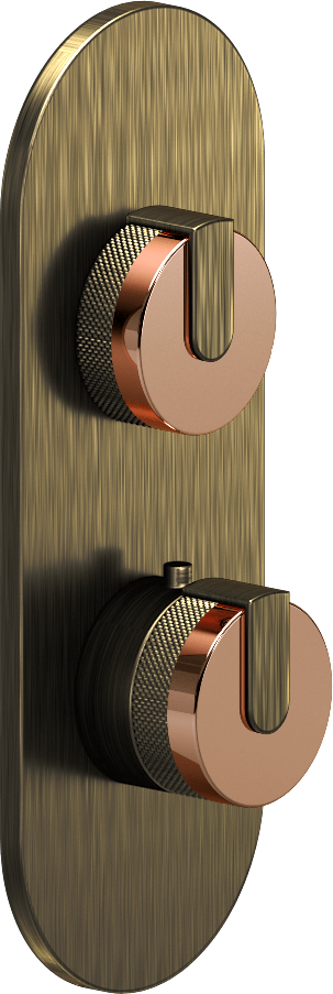 E-8026-R1RGE0-L1VBB-VBB-T Планка M-Series с 2 ручками - Внешняя часть GRAFF MOD+