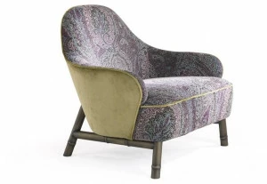 ETRO Home Interiors Кресло с обивкой из ткани с подлокотниками Frida E.fri.221.a