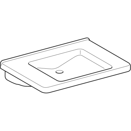 128662000 Раковина Geberit Renova Comfort Square, безбарьерная Geberit  - Вид №18