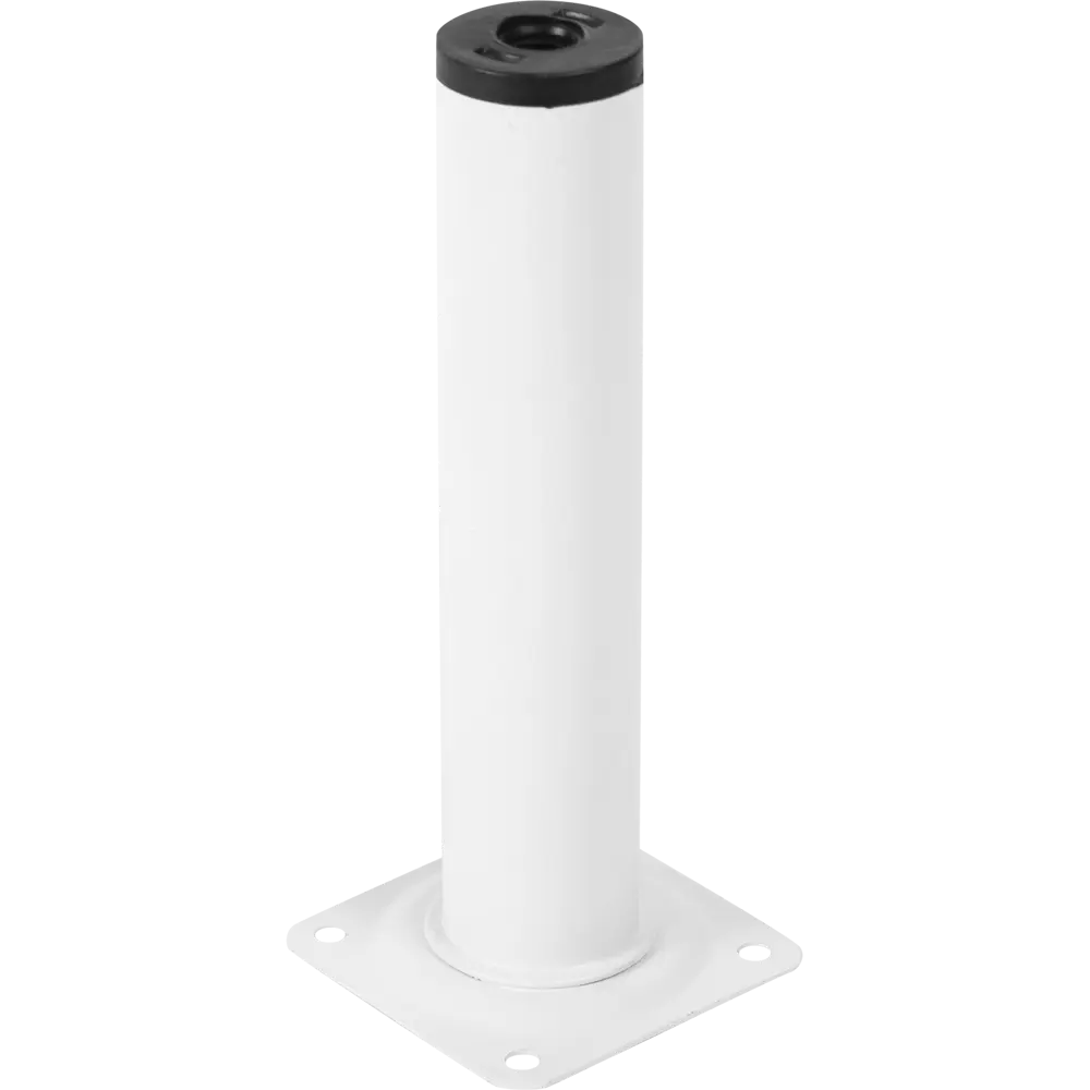 Ножка круглая 100х30 мм сталь  цвет белый Santreyd STLM-2070806 - Вид №1