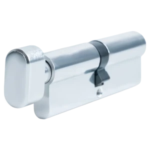 Цилиндр EDS-CYL 50x50 мм ключ/вертушка цвет хром