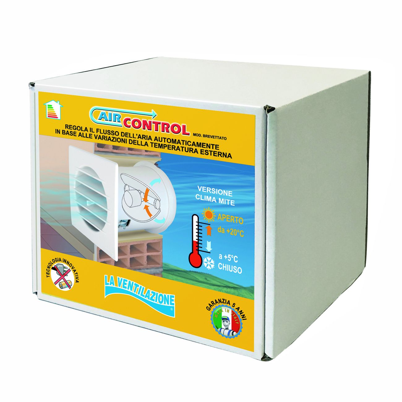 Квадратная вентиляционная решетка с термостатическим клапаном Aircontrol First Corporation вентиляция ARCH-00046330 - Вид №1