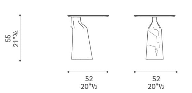 Мраморный круглый журнальный столик Poltrona Frau коллекция-столы и стулья ARCH-00028986 - Вид №6