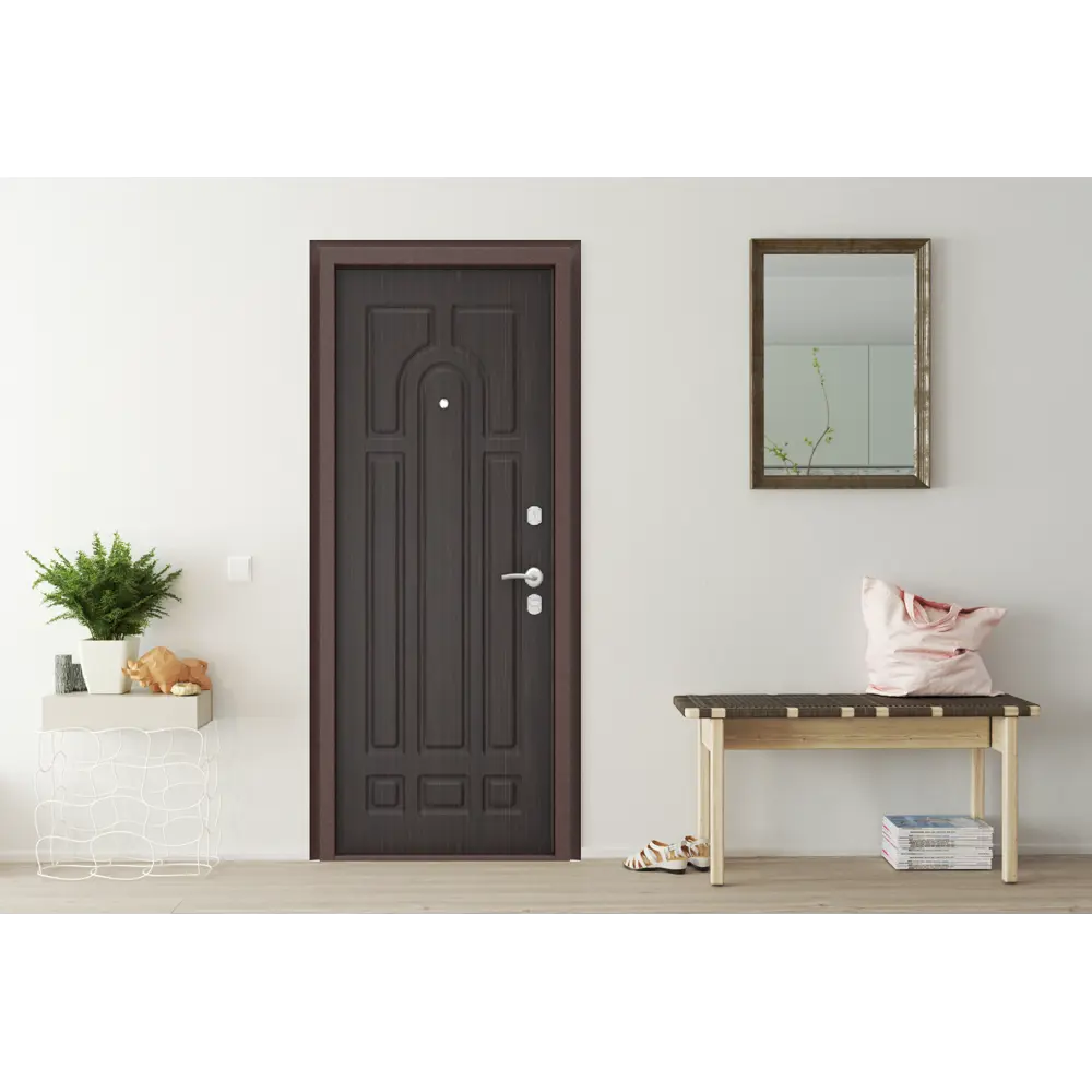 Дверь входная металлическая Оптим 88x205 см левая венге DOORHAN STLM-2069794 - Вид №4