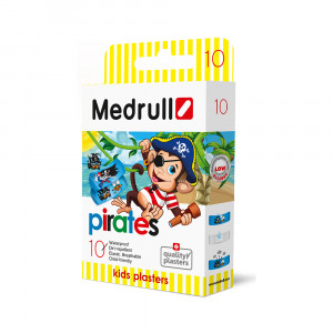 09 Лейкопластырь детский в стрипах "Pirates" Medrull