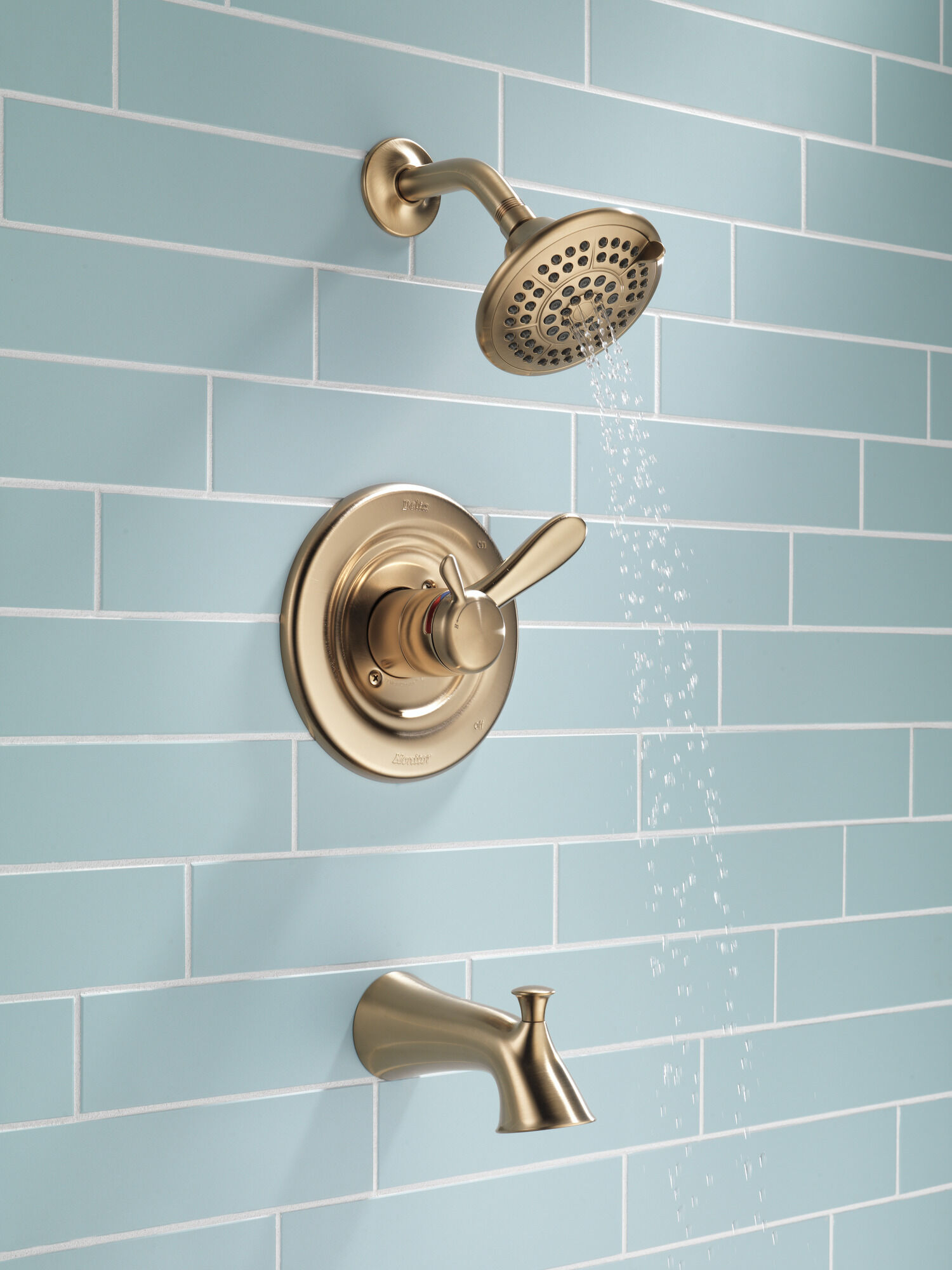T17438-CZ Для ванны и душа Monitor® 17 Series Delta Faucet Lahara Шампанское бронза  - Вид №8