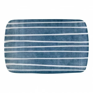 Блюдо фарфоровое прямоугольное синее "Бриз" EASY LIFE БРИЗ 00-3947053 Синий