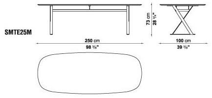 Maxalto Прямоугольный стол со столешницей из МДФ Pathos sun-id-1494695 - Вид №7