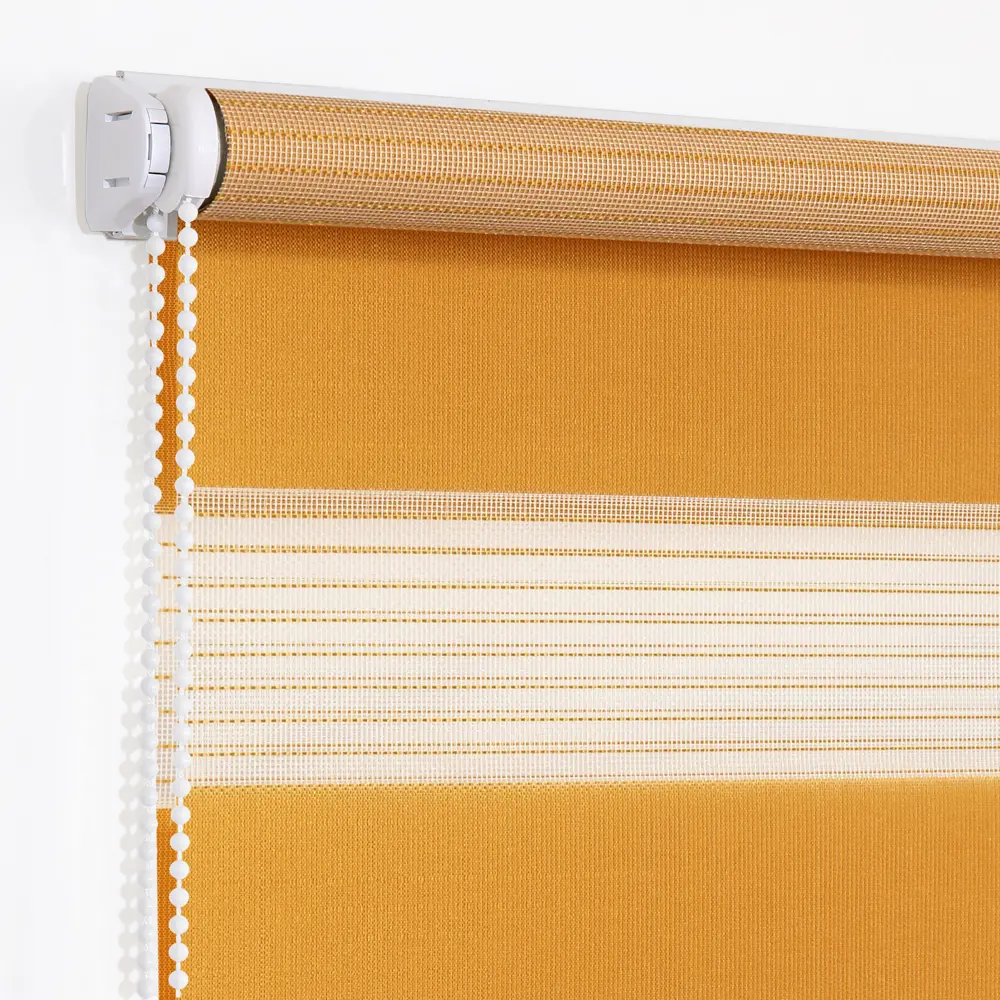 Штора рулонная день-ночь Мелоди 160x190 см охра MIAMOZA STLM-2010022 - Вид №1