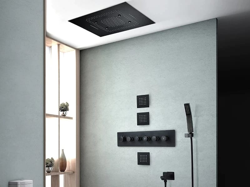 Светодиодный набор для душа из нержавеющей стали с ручным душем Fontana Showers FS1462 ARCH-00063213