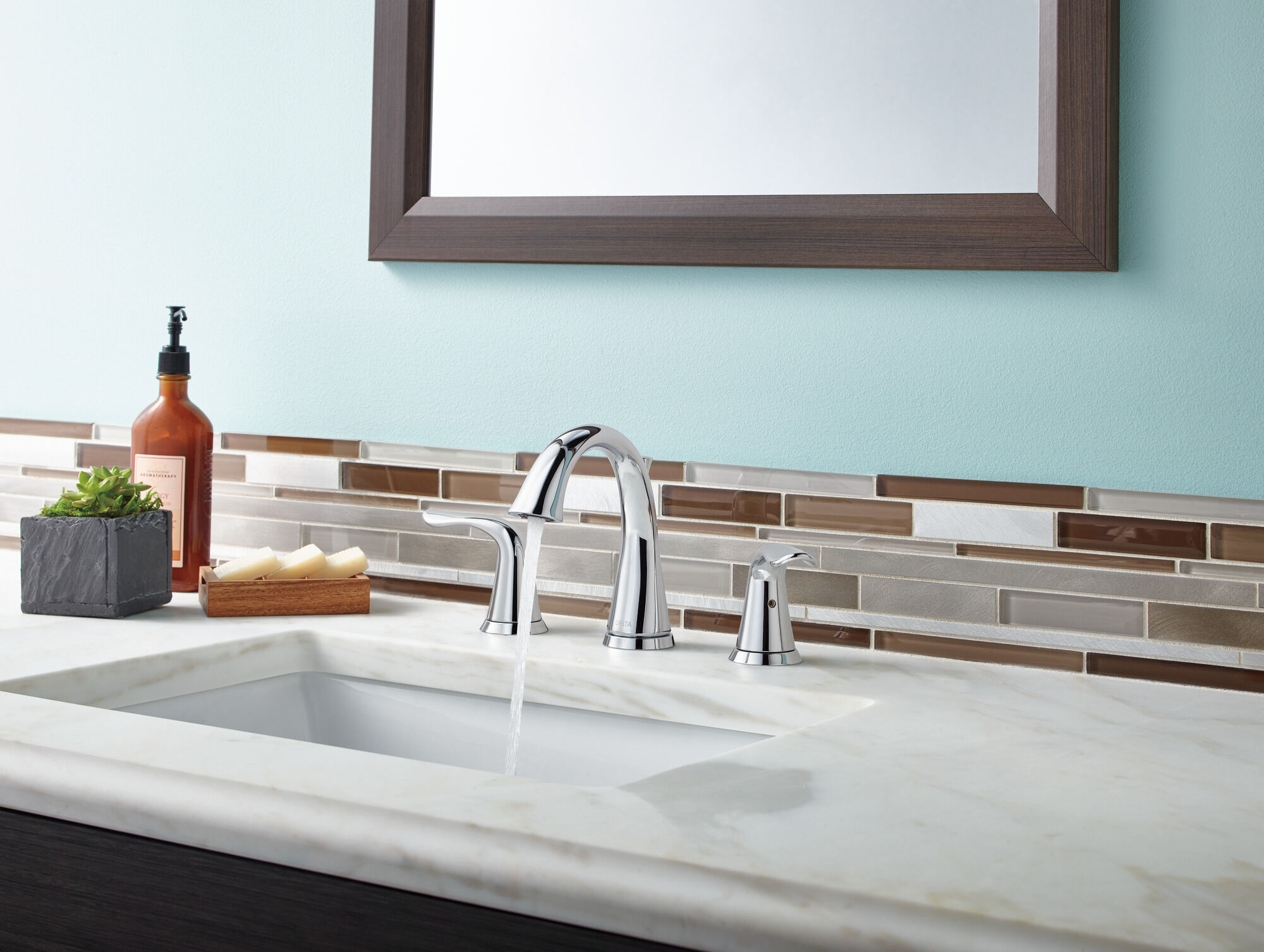 3538-MPU-DST Смеситель для ванной комнаты с двумя ручками Delta Faucet Lahara Хром  - Вид №5