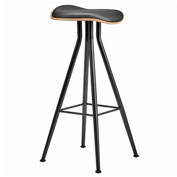 NORR11 Высокий табурет с железной конструкцией и кожаным сиденьем sun-id-1411752 - Вид №1