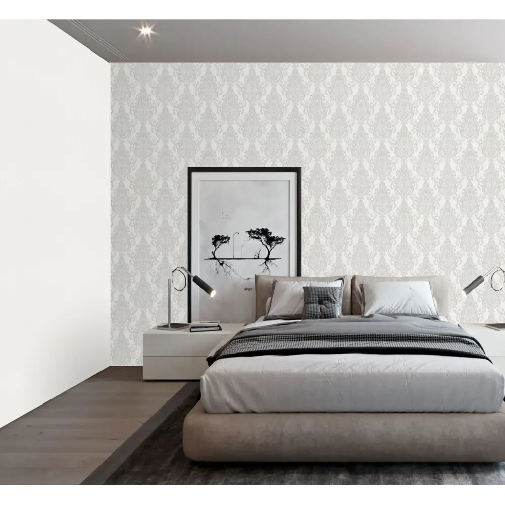 Обои флизелиновые Артекс Долорес серые 1.06 м АР10610-03 STLM-2171642 - Вид №2