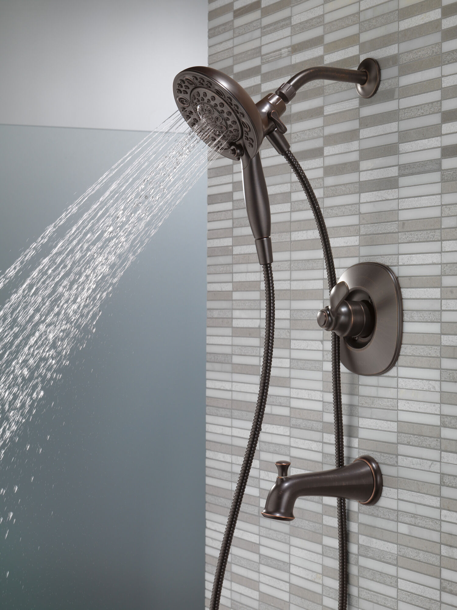 144710-RB-I20 Ванна и душ Monitor® серии 14 с In2ition® Delta Faucet Nura Венецианская бронза - Вид №11