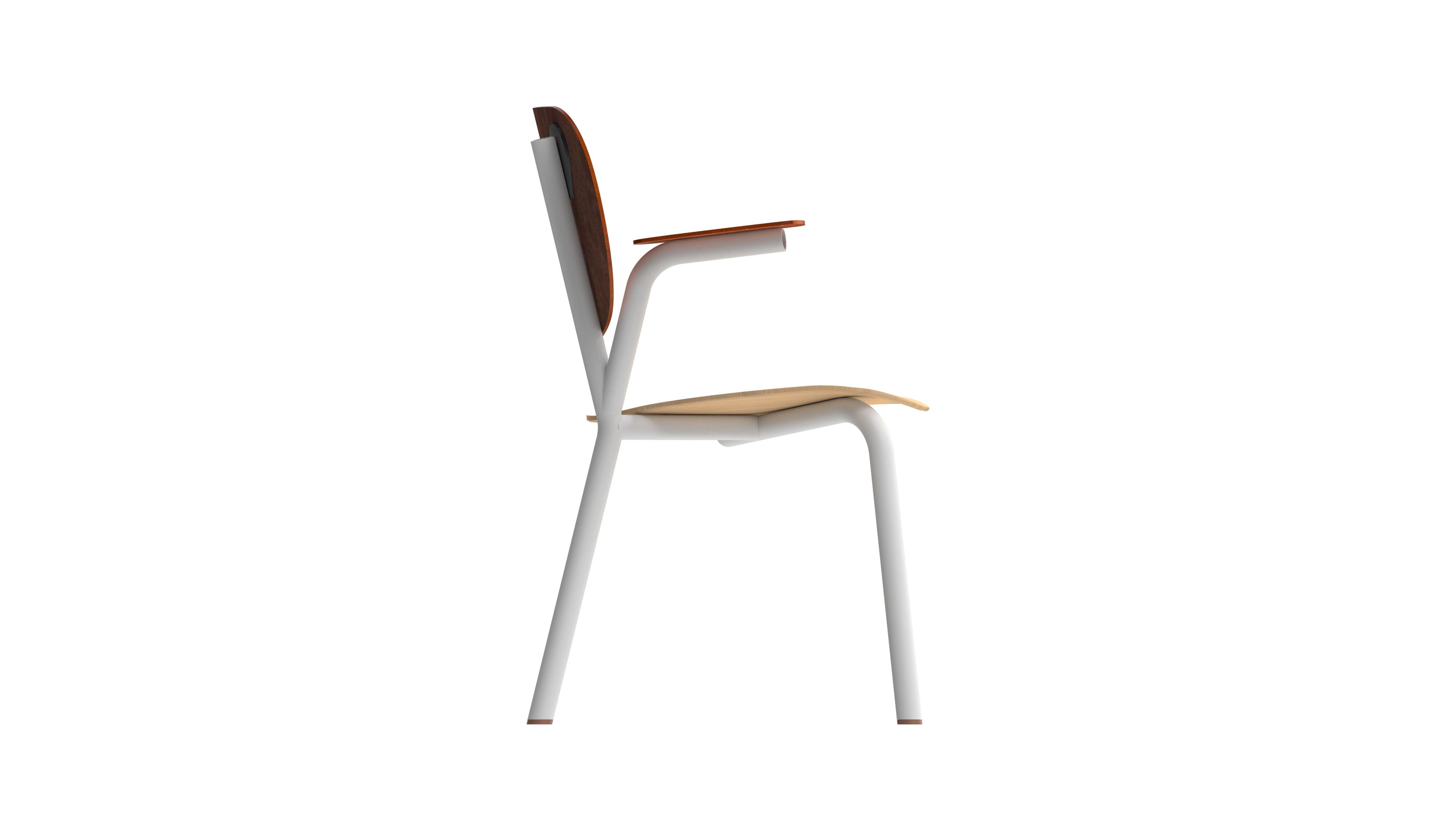 Деревянный и кожаный стул с подлокотниками FUNCTIONALS EMIL ROSI ARCH-00126468 - Вид №19