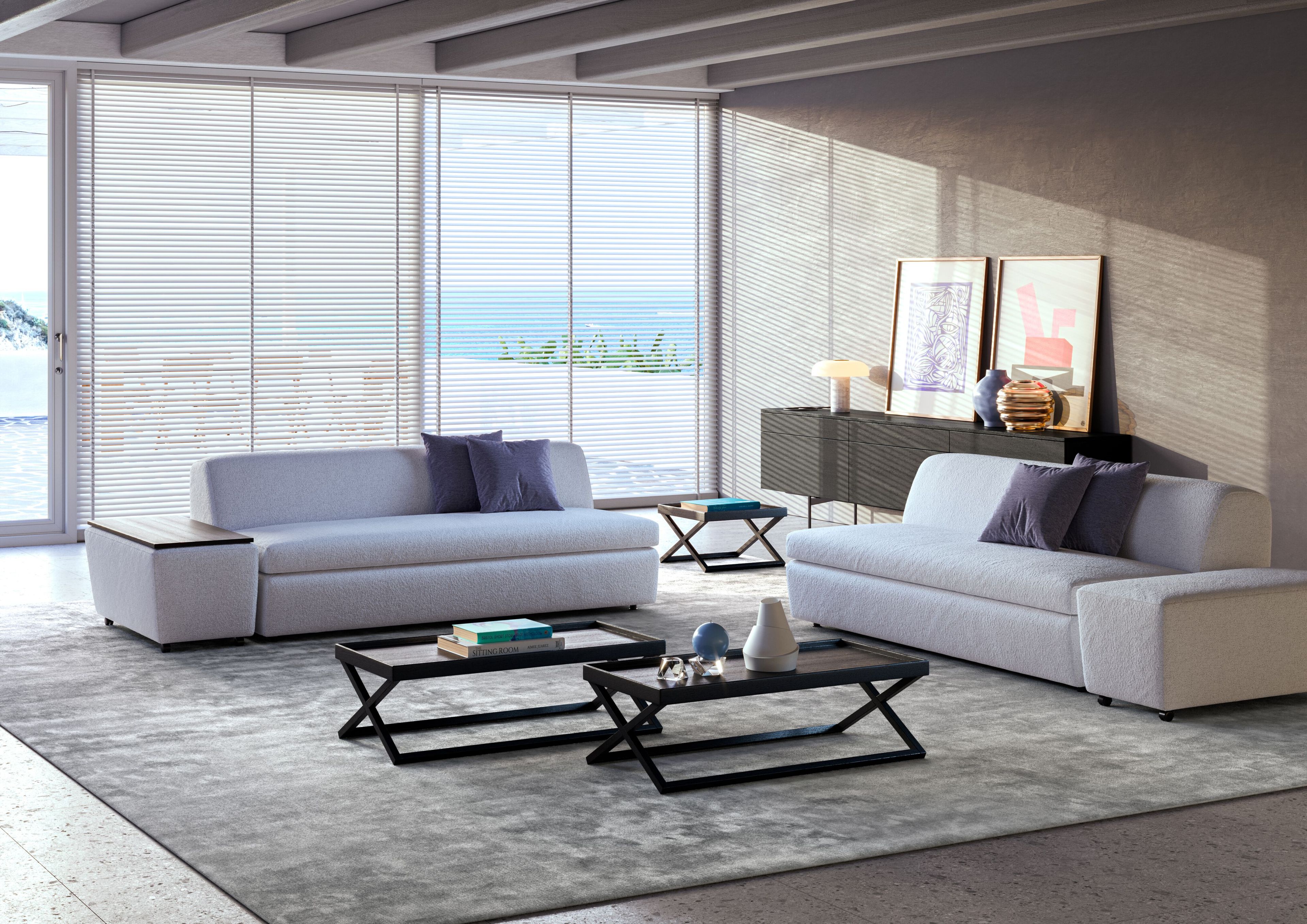 Съемный диван-кровать из ткани или кожи Vibieffe 2110 TANK ARCH-00127957 - Вид №2