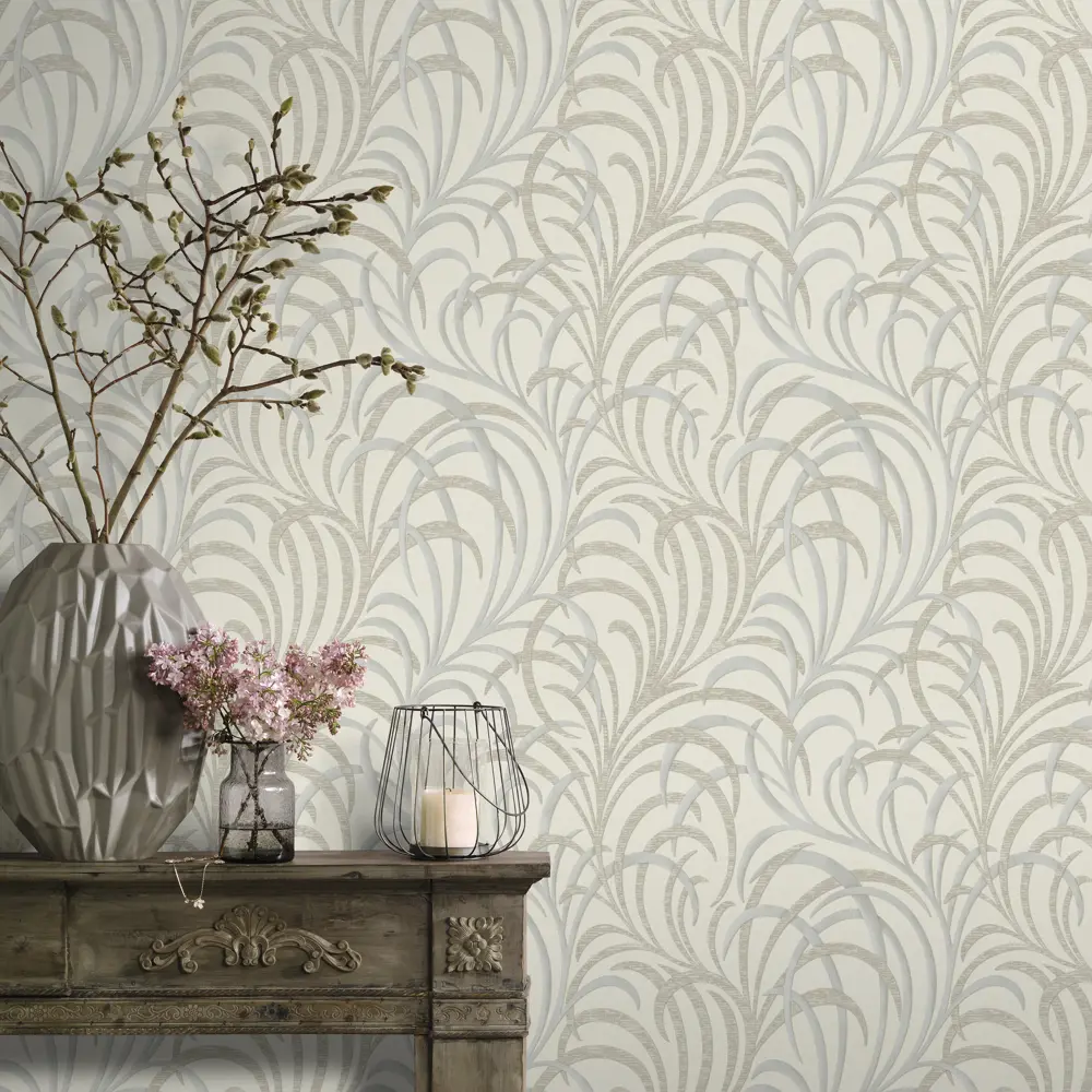 Обои «Трава» RA 943238, на флизелиновой основе, цвет белый, 1.06х10 м Rasch Vintage STLM-2035082 - Вид №4