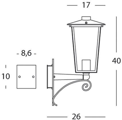 SOVIL Бра для наружного освещения из алюминия и стекла Notorius sun-id-1462203 - Вид №7