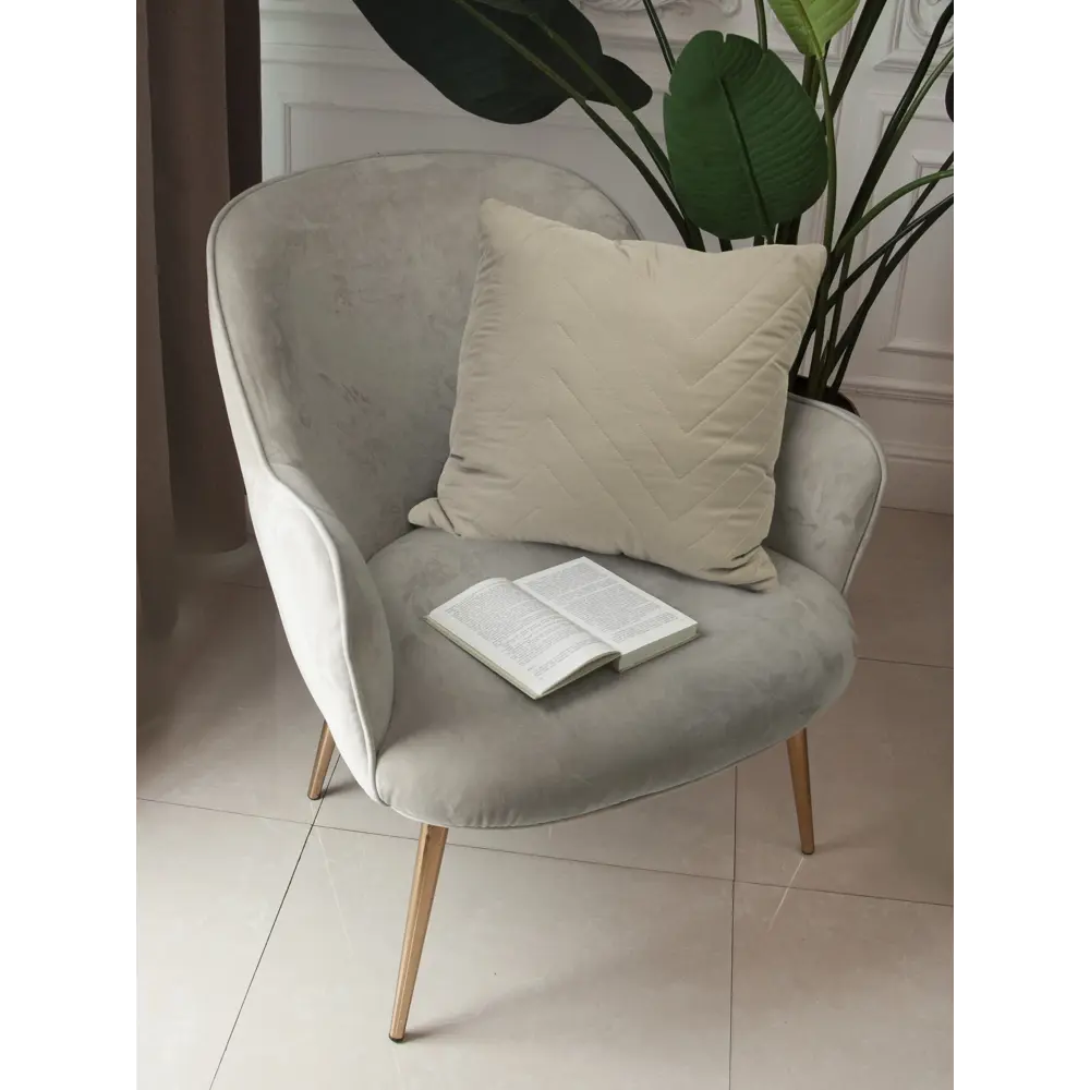 INSPIRE Nicolosi — декоративная подушка 45×45 см в бежевом цвете 89334503 STLM-1519408 - Вид №3