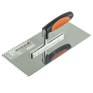 Кельма зубчатая с двухкомпонентной ручкой зуб 4х4 мм, 130 мм