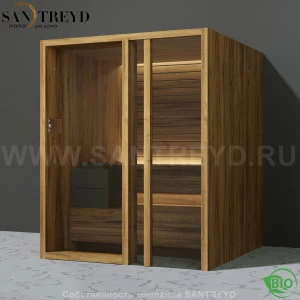 Effegibi YOKU.G60 BI.70300017 Био-сауна с правой дверью. Мощность: 6 кВт макс. Размеры: длина 174 см, ширина 170 см. Отделка: термообработанное дерево