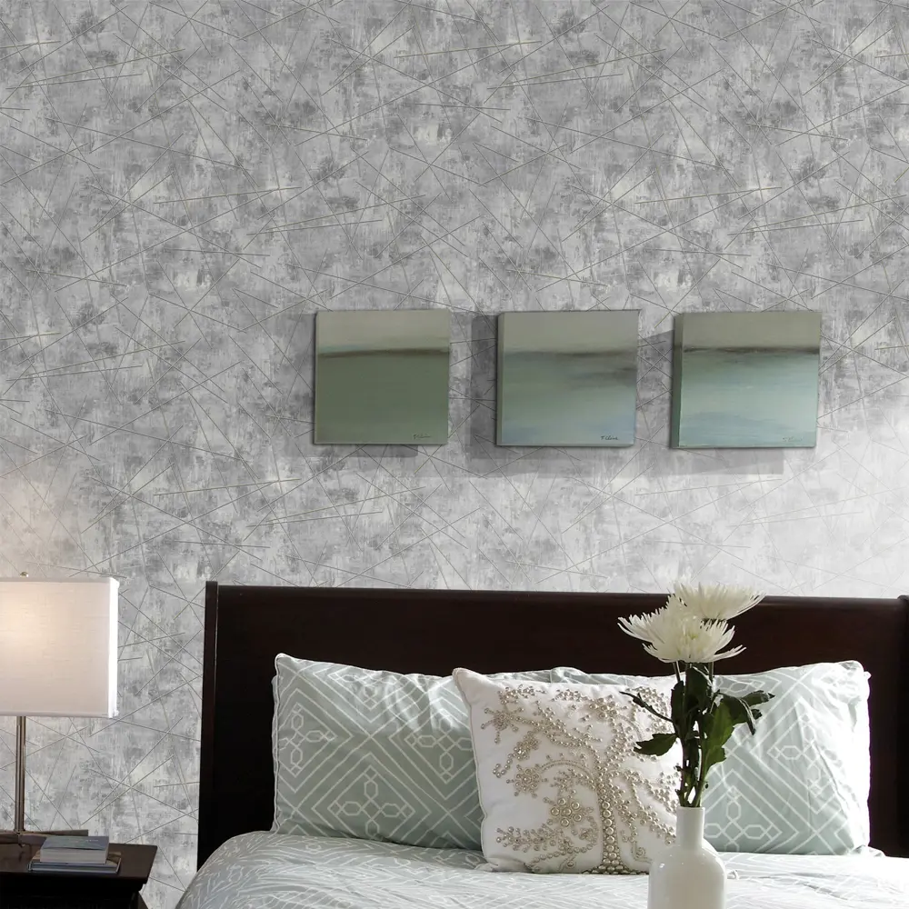 Обои флизелиновые Erismann Alexandria серые 1.06 м 3709-6 STLM-2190734 - Вид №3