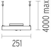 Flos Подвесной аварийный светодиодный светильник Architectural collection - sistemi sun-id-1442413 - Вид №1