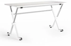 ENEA Стол из меламина прямоугольной формы на колесиках Folio