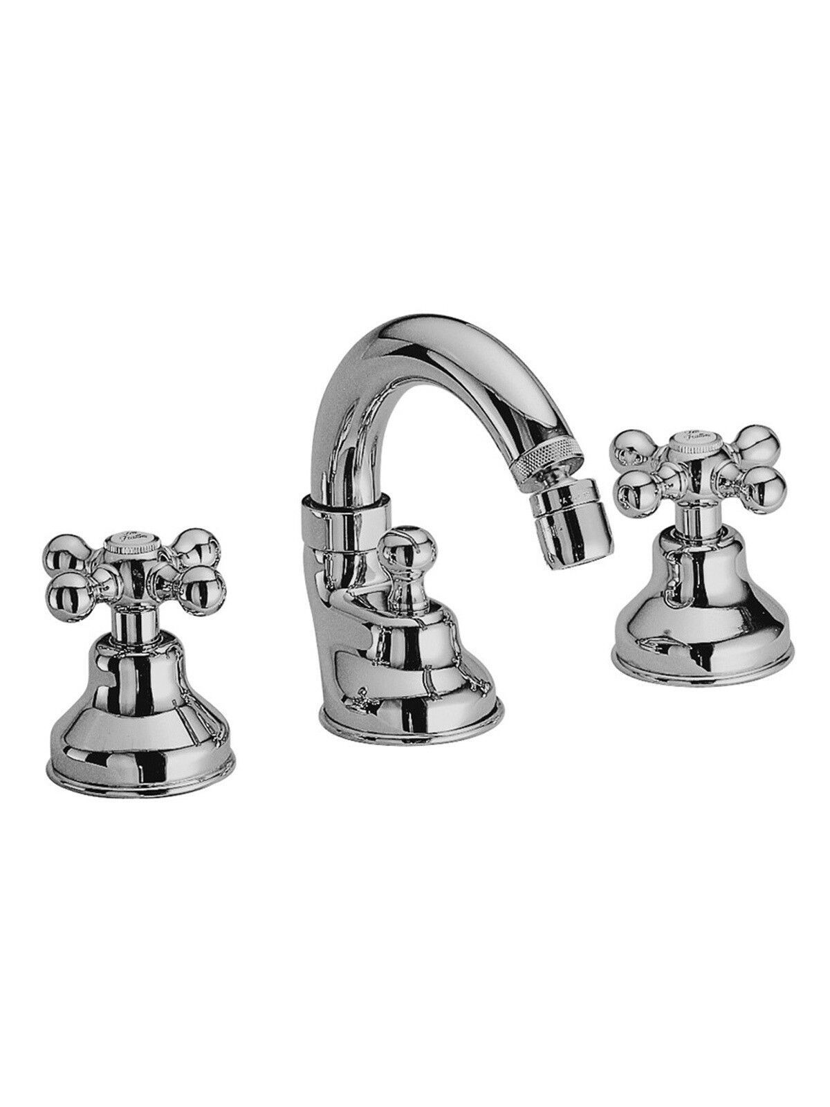 Смеситель для биде с 3 отверстиями для пола с отдельными розетками Rubinetterie Frattini Dedra ARCH-00020260 - Вид №1