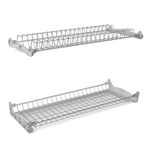 Сушилка для посуды в шкаф Delinia ID двухуровневая сталь цвет серый