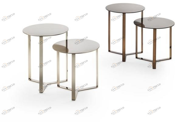 Marelli Круглый журнальный столик из крашеного металла sun-id-1508314