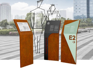 Стальная трибуна для общественных мест Corten™