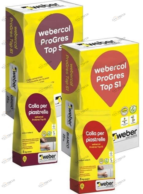 Saint-Gobain Weber Цементный клей с улучшенной деформируемостью Webercol sun-id-1438316