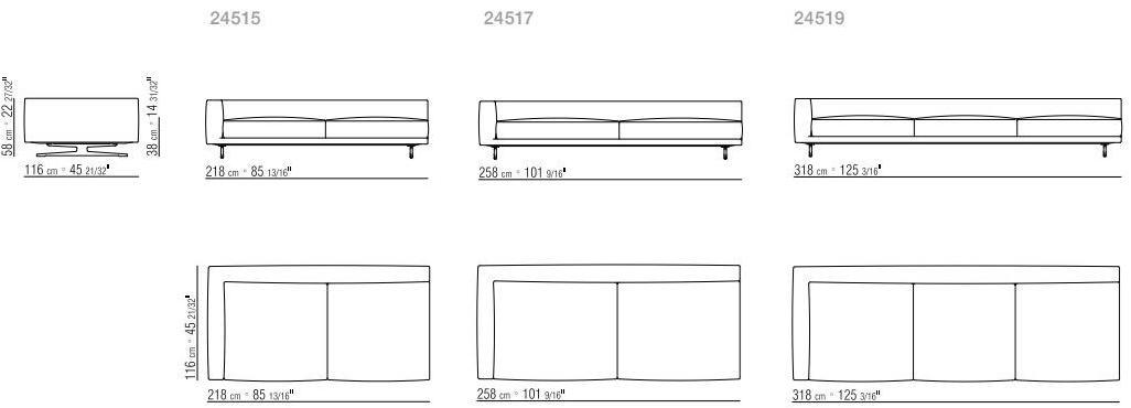Flexform Модульный угловой диван из ткани sun-id-1424130 - Вид №7